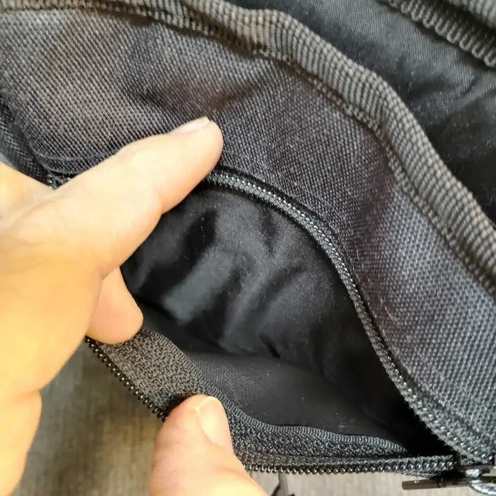 Kalimar Camera Bag Black Padded Case Blue Strap Adjustable Shoulder Bag
